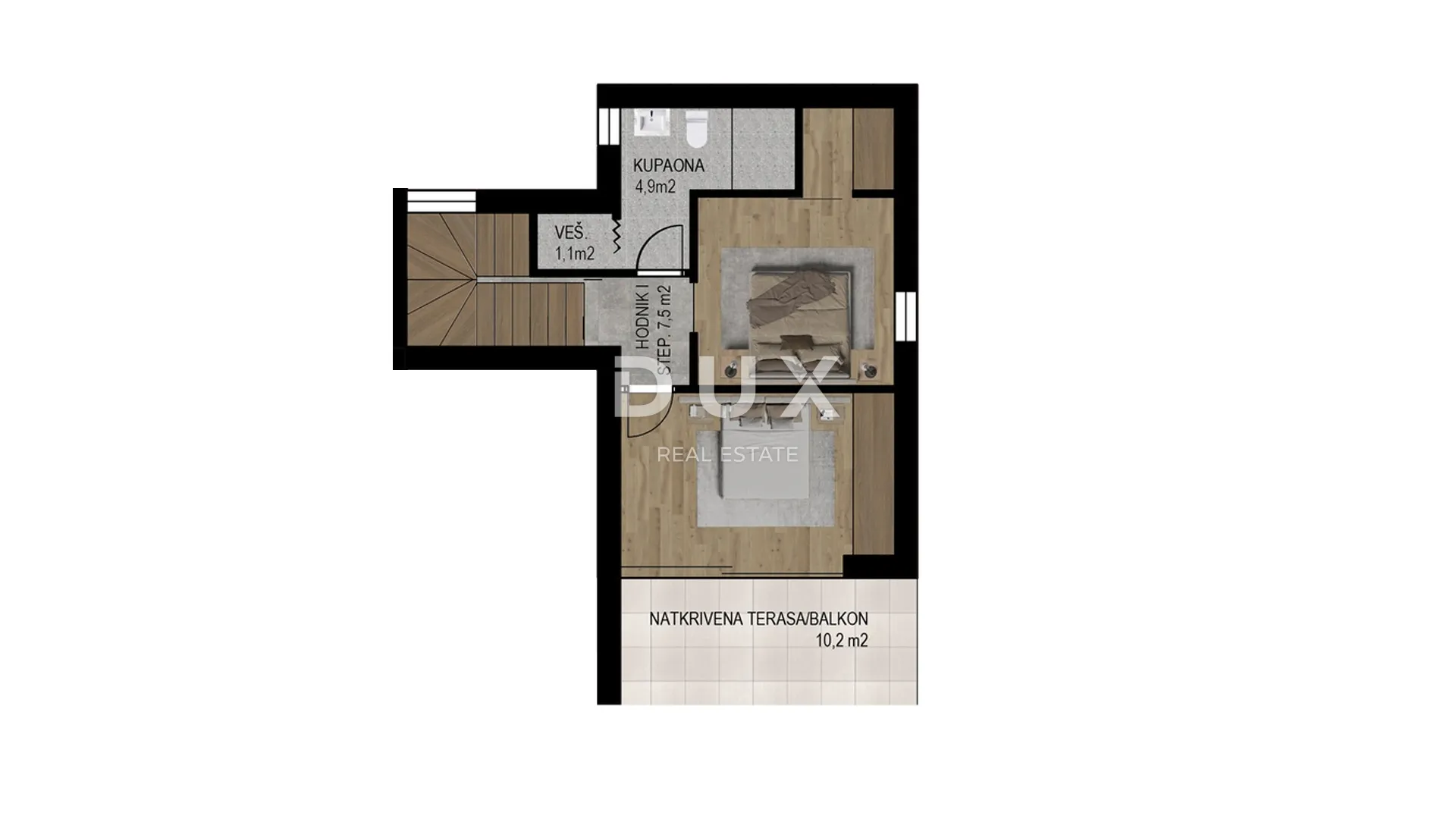 crikvenica, kuća, 72 m², bazen, pogled na more - slika 12