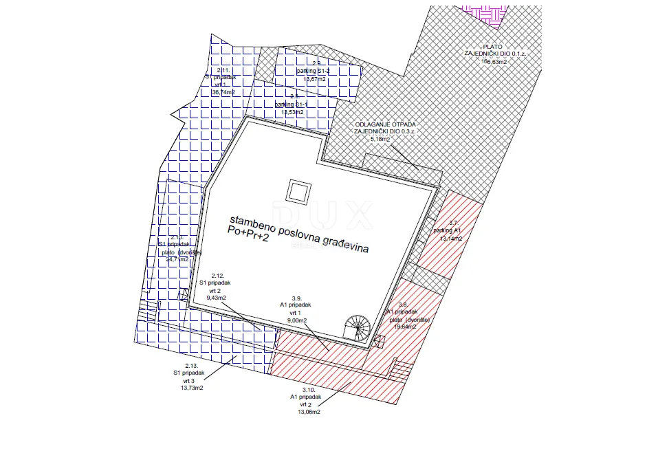 žaborić, 200 m od mora, dvosobni stan s vrtom, 74,58 m² - slika 19