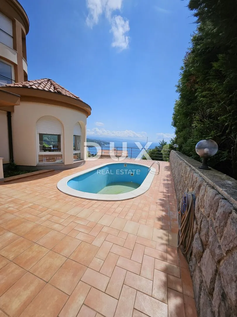 opatija - stan 3s+db 150m2 s pogledom na more i bazenom + okoliš 250m2 - slika 2