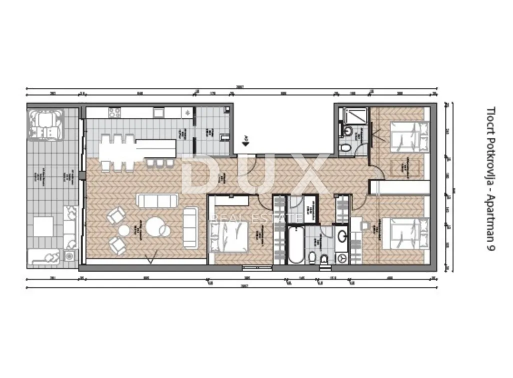 opatija, centar - penthouse s pogledom u novogradnji iznad centra opatije - slika 4