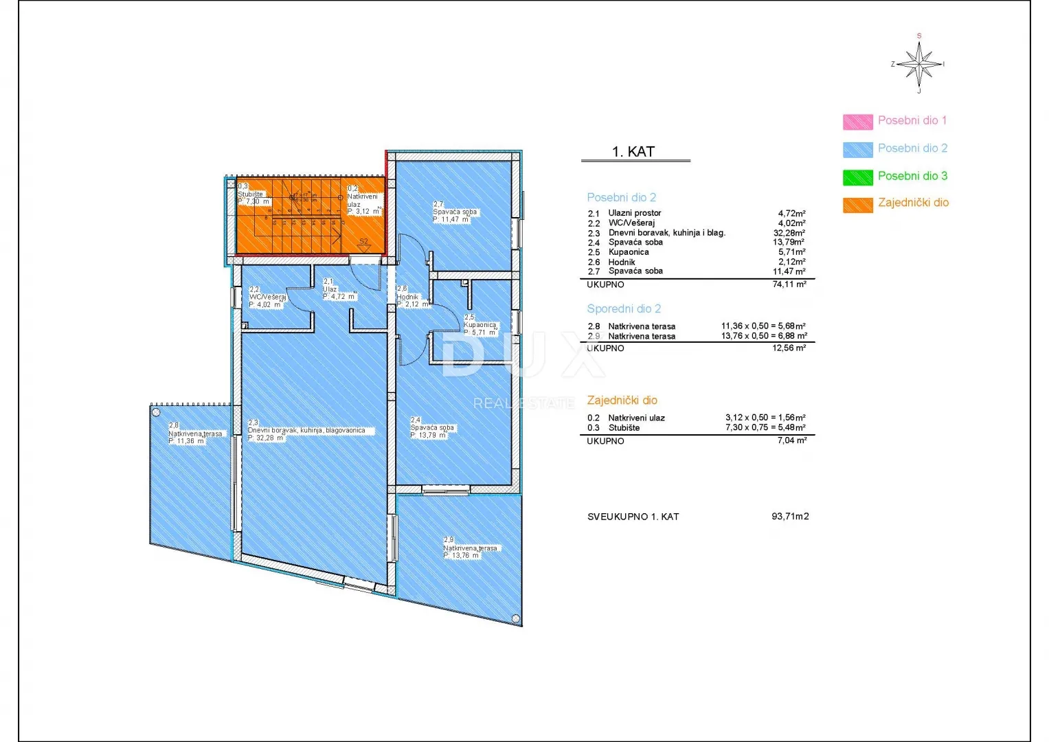 šibenik, vodice – dvosoban stan s 2 velike terase (25 m²), novogradnja - slika 20