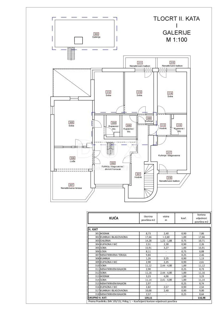 klenovica- dvojna kuća/villa 320m2 s pogledom na more + okoliš 400m2 - slika 19