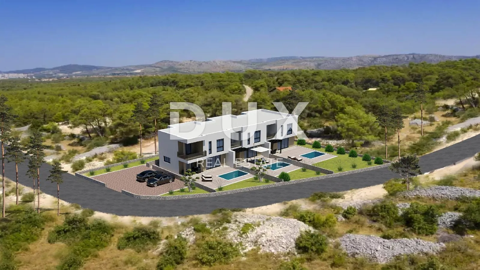 šibenik, vodice - kuća u nizu s bazenom i krovnom terasom s2 - slika 1