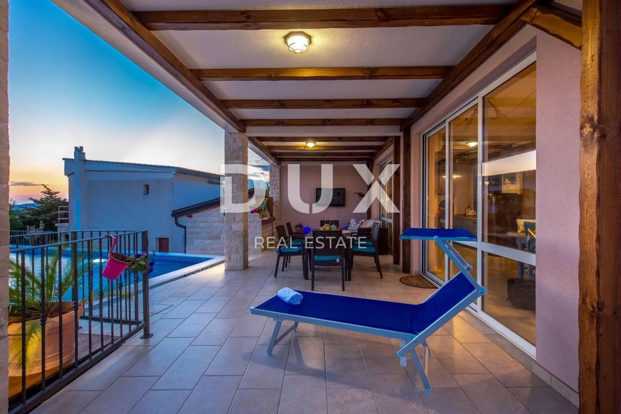 jablanac - kuća 260m2 sa bazenom i pogledom na more - slika 4