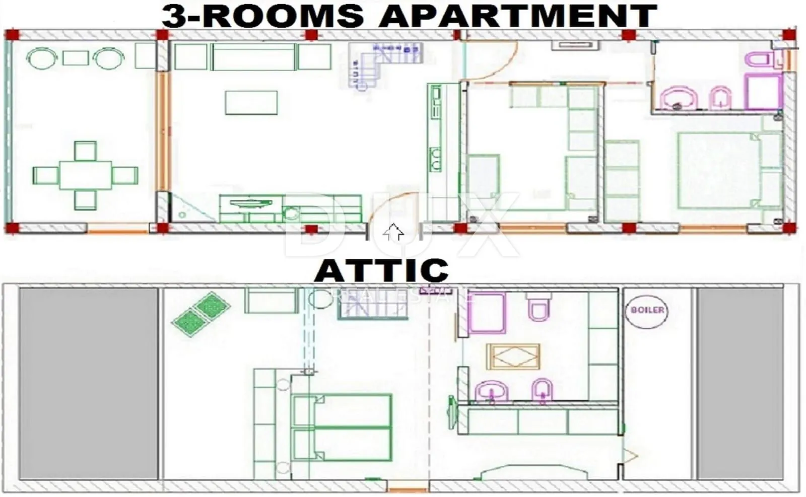 zadar, pakoštane - dvoetažni apartman s predivnim pogledom - slika 21
