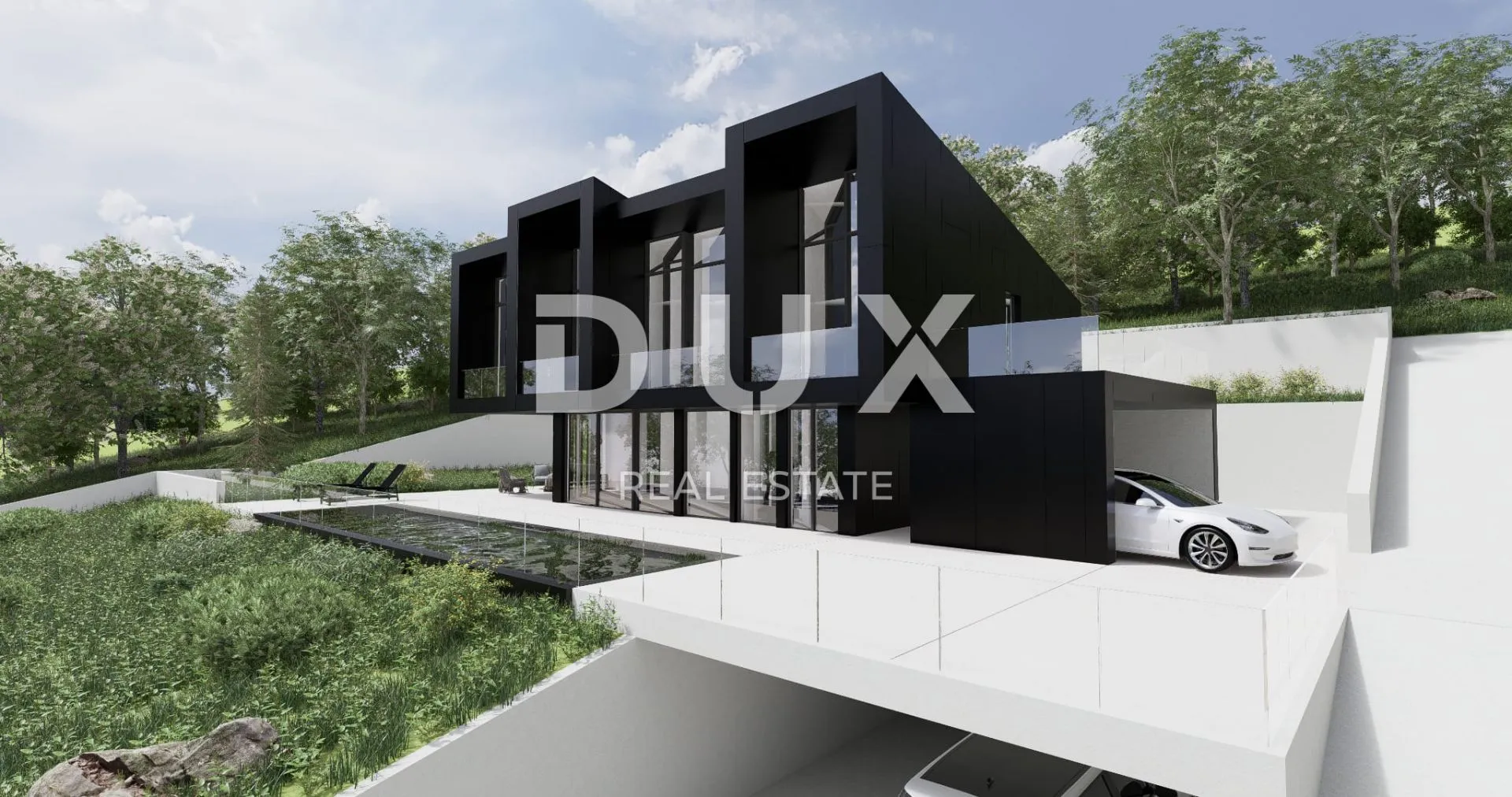 OPATIJA, RIVIERA - villa 250m2 s panoramskim pogledom na more i bazenom + uređena okućnica 1200m2 - Sveta Jelena, Mošćenička Draga
