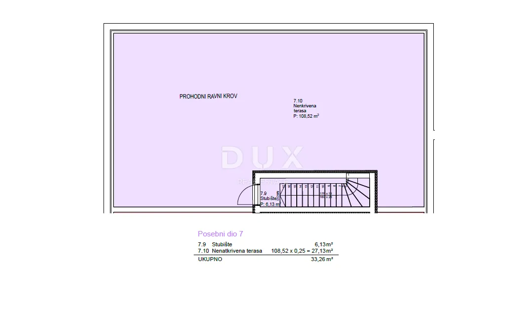 vodice, srima – penthouse s liftom, krovna terasa 109 m², 70m od plaže - slika 37