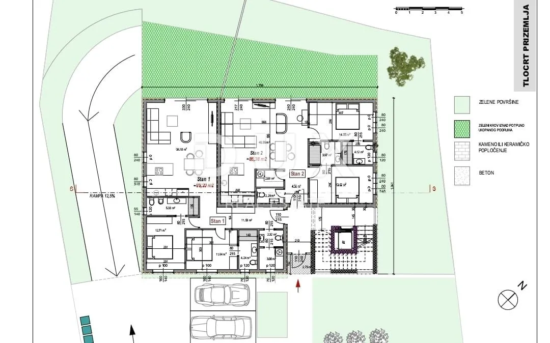 istra, rovinj - stan 86 m2 u prizemlju sa vrtom! - slika 3