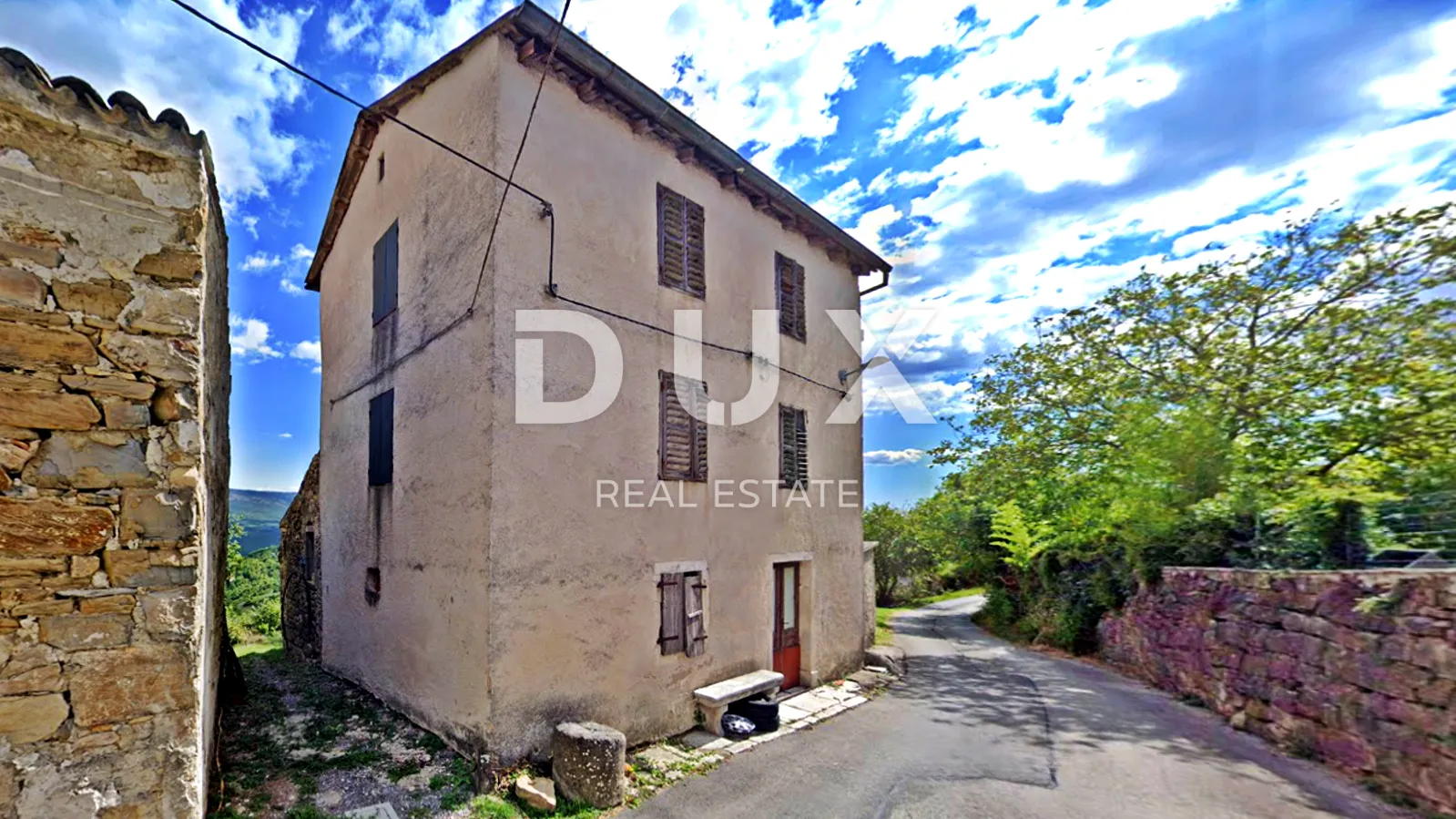 ISTRA, CEROVLJE - Kamena kuća s panoramskim pogledom