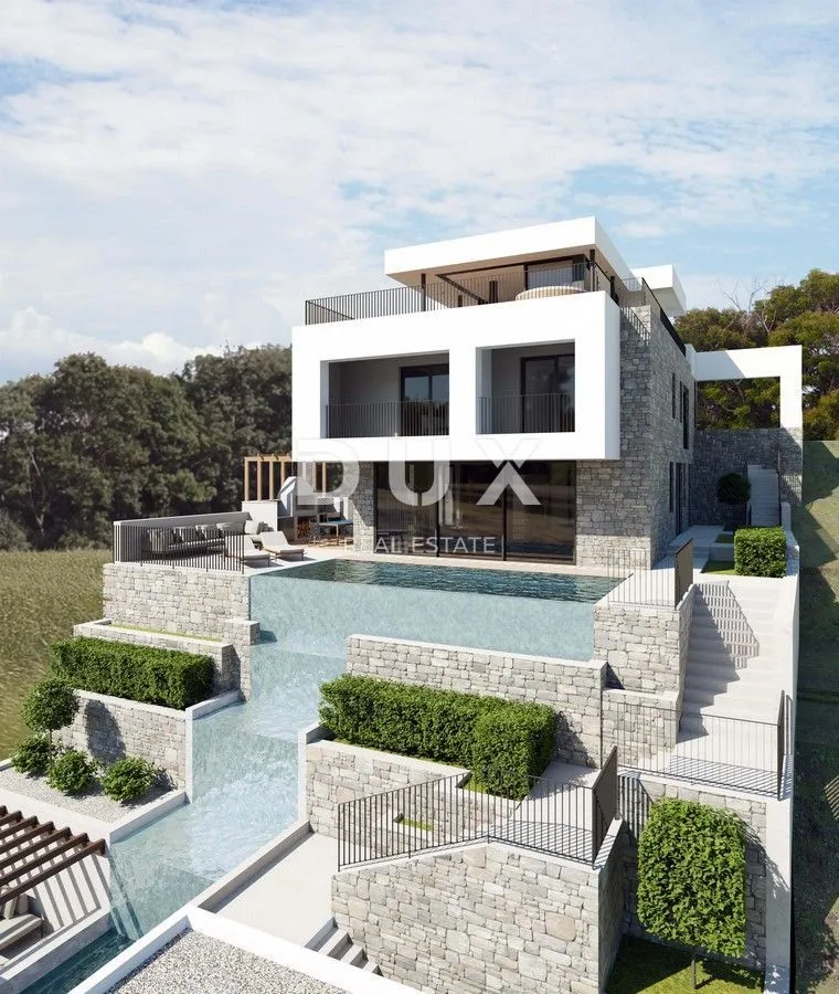 Opatija, centar, moderna vila, 300 m2, okućnica 1179 m2