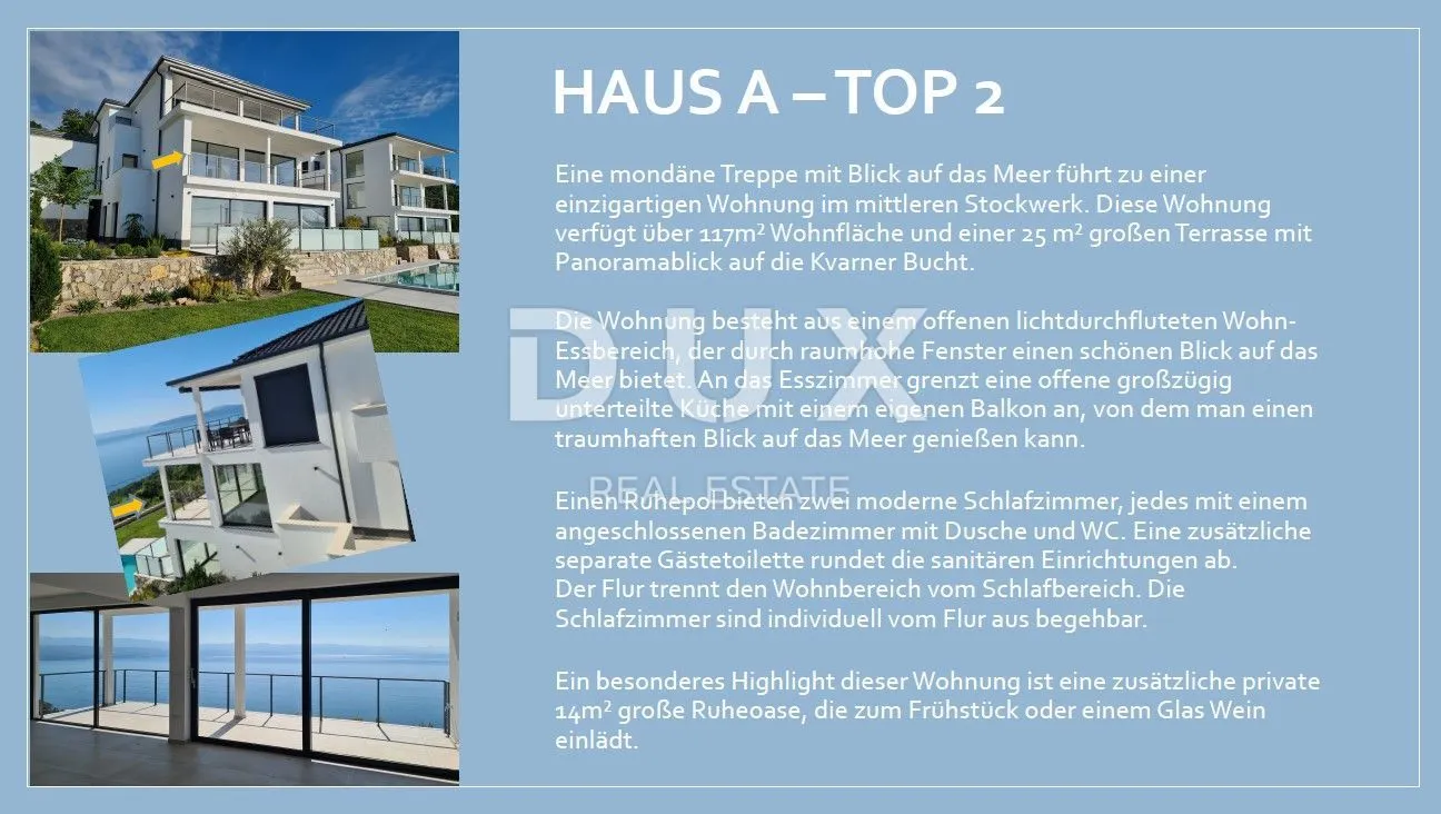 opatija, lovran, liganj - stan u vili s bazenom 120m2+terasa 27m2s panoramskim pogledom na more + okoliš 105m2 - slika 57