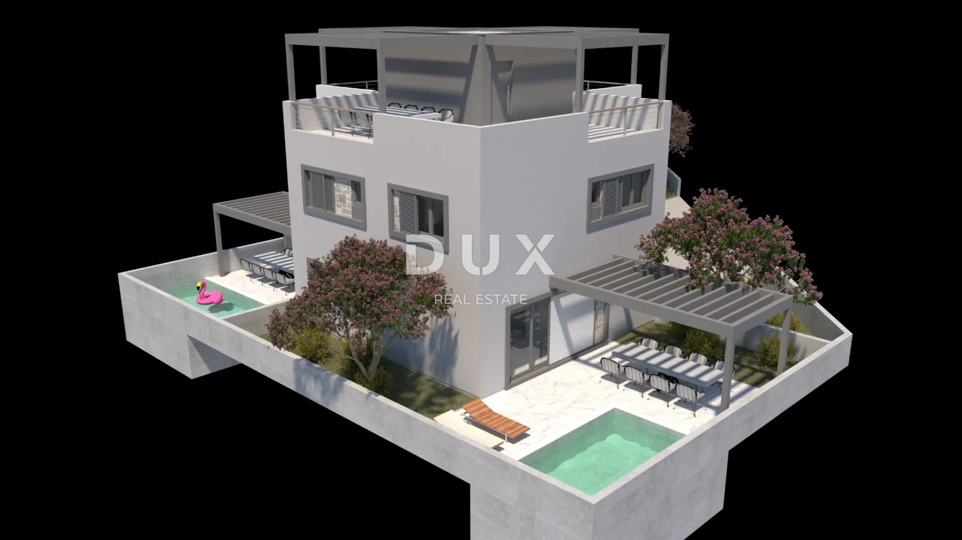 zadar, nin - duplex zgrada sa dva etažna stana i bazenima - slika 5
