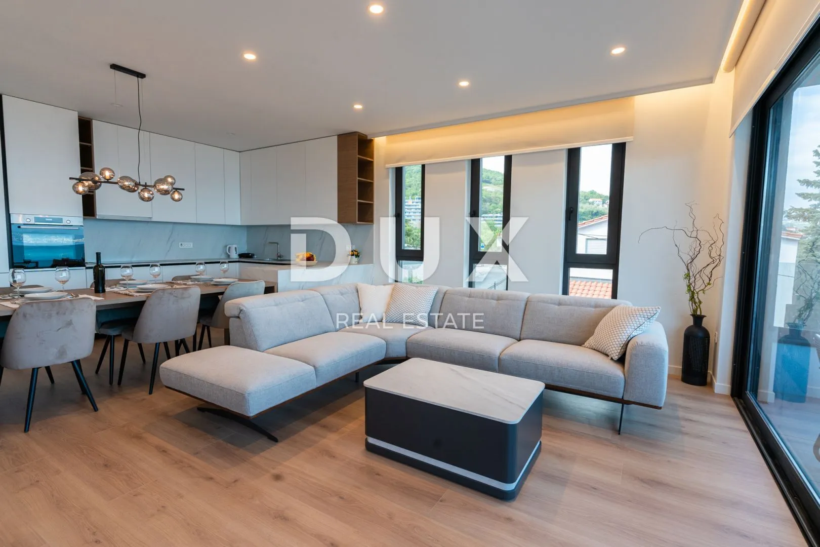 opatija, centar - stan 132m2 u novogradnji s vrtom, bazenom, garažom, pogled na more, centar opatije - slika 6