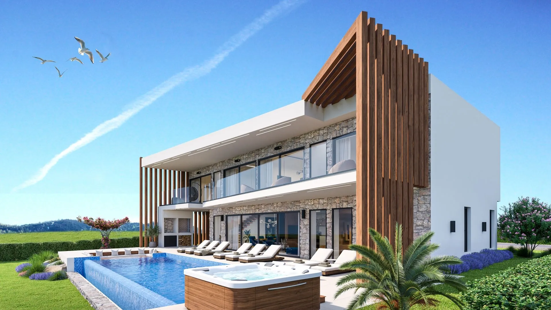 istra, kaštelir prvoklasna vila u izgradnji s pogledom na more! - slika 2