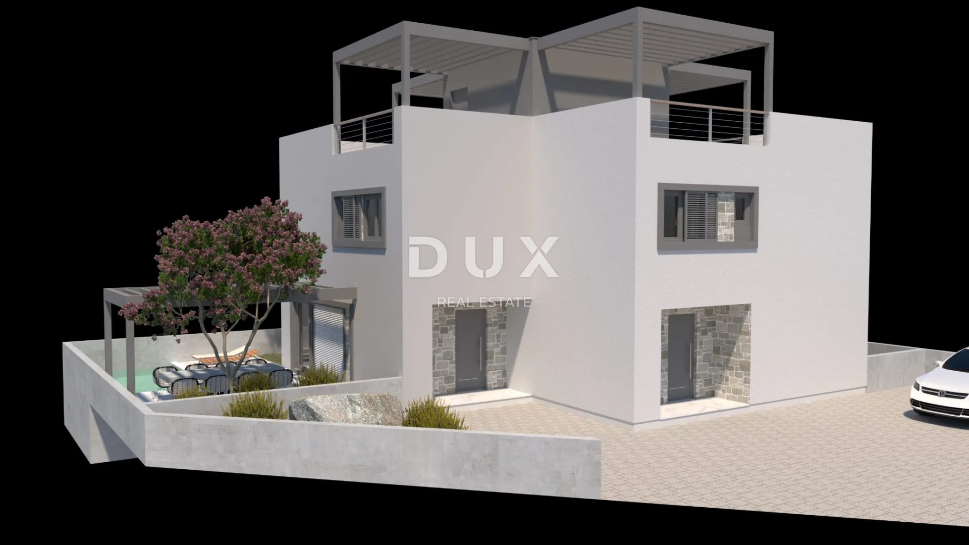 zadar, nin - duplex zgrada sa dva etažna stana i bazenima - slika 2
