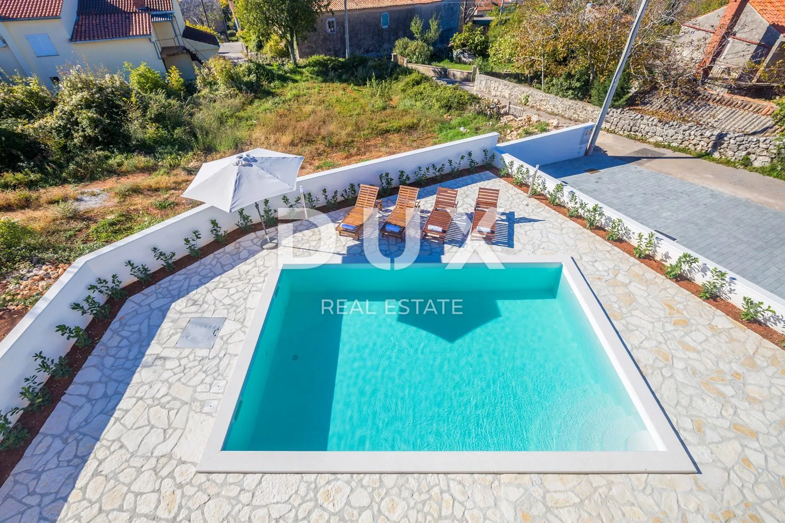 OTOK KRK, LINARDIĆI - Vila s bazenom i pogledom na more - Linardići, Krk