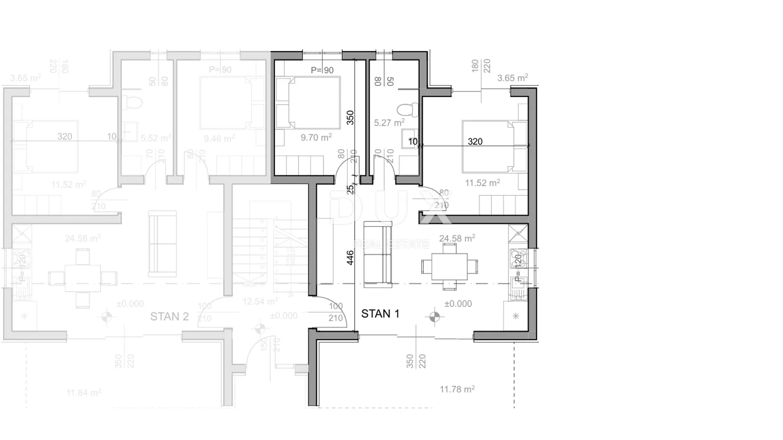 otok pag, povljana - apartman s vrtom i 2 terase - slika 9