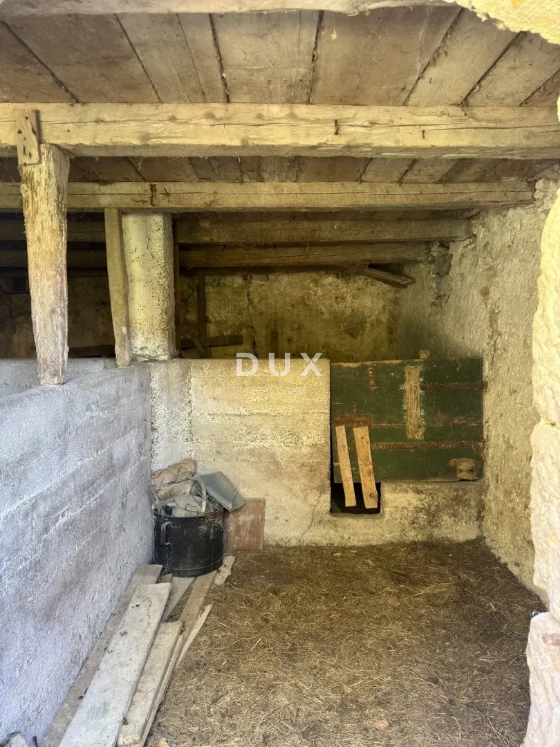 otok krk, bašćanska draga, starina, kuća, 68 m2, potencijal, investicija - slika 7