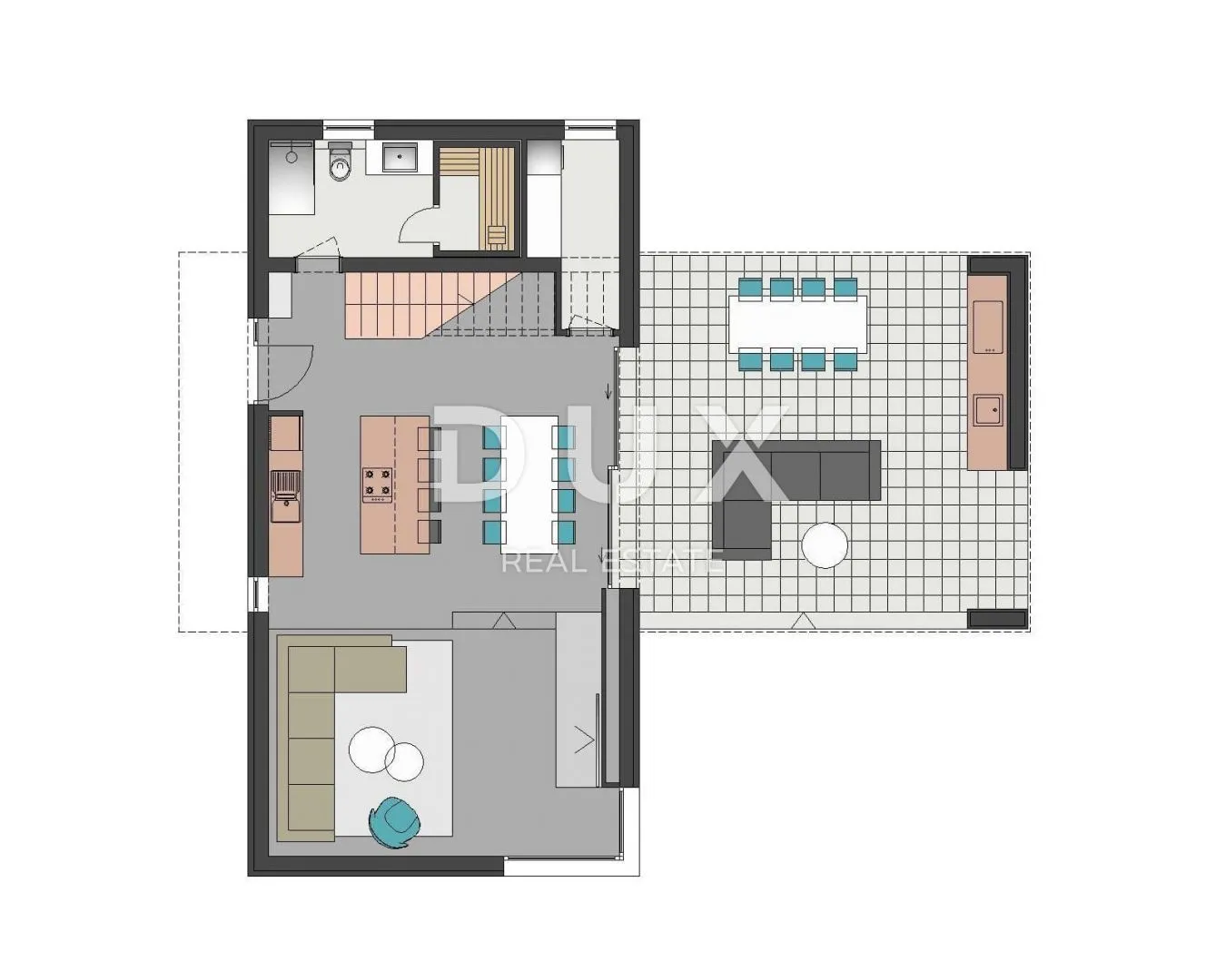 otok pag, kolan - vila 200m2 s bazenom + okoliš 400m2 - slika 44