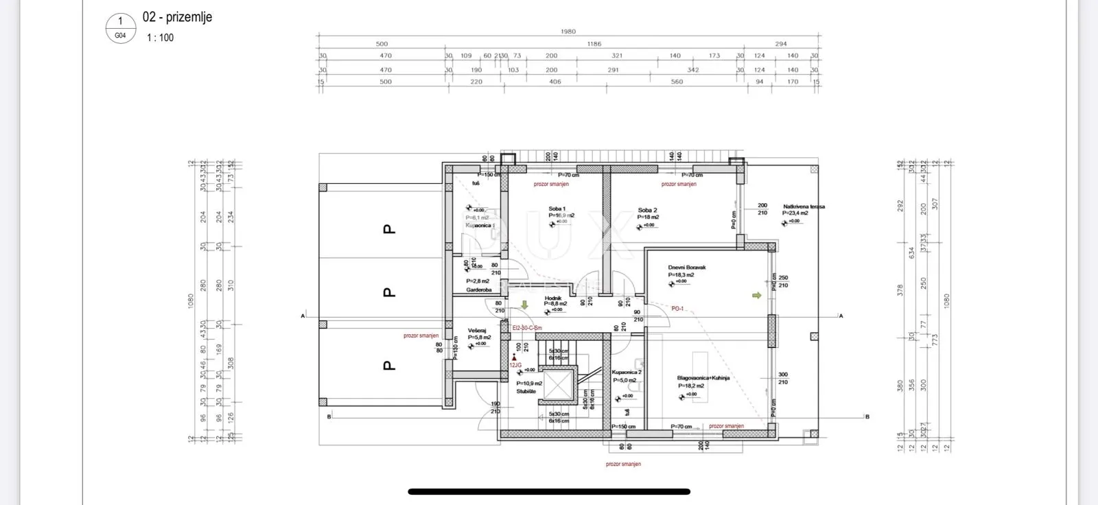 otok krk, vrbnik - luksuzni apartman s bazenom - slika 14