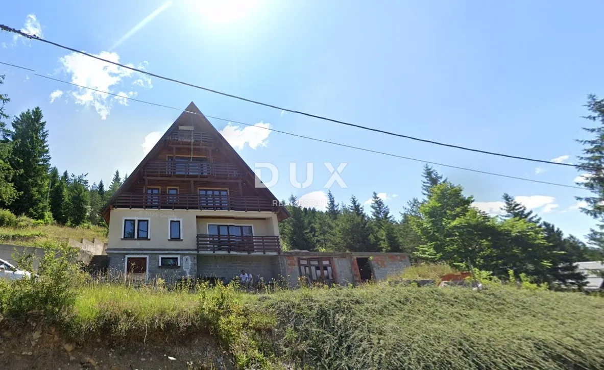 GORSKI KOTAR, RAVNA GORA - Gorska kuća za uživanje ili turistički najam, 6SDB, 380m2