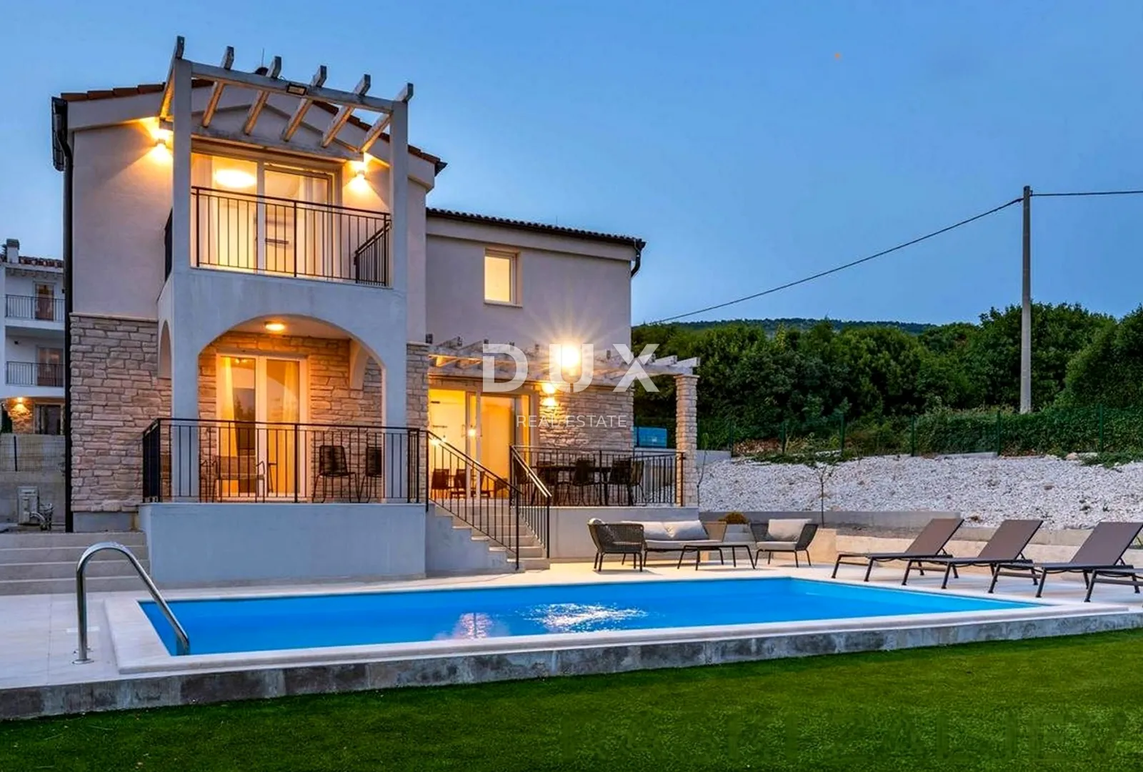 ISTRA, RABAC - Mediteranska kuća s bazenom i pogledom na more - Rabac, Labin