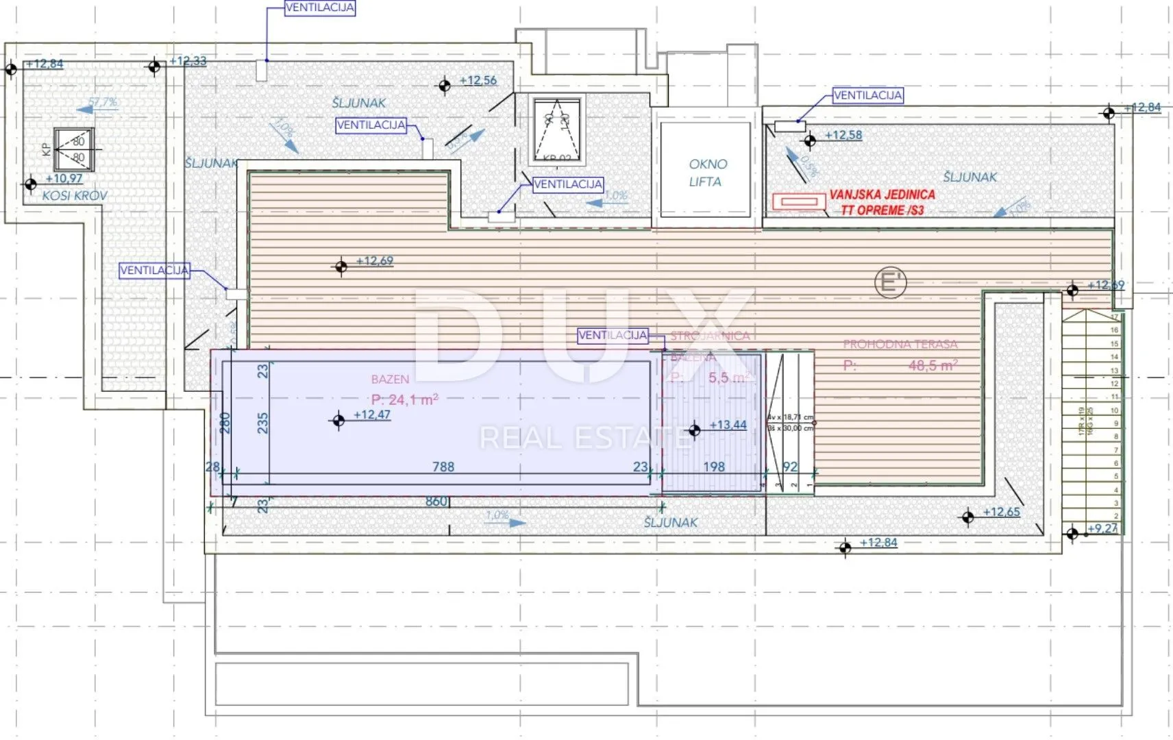 opatija, centar - ekskluzivni penthouse s pogledom, bazenom i garažom - slika 28