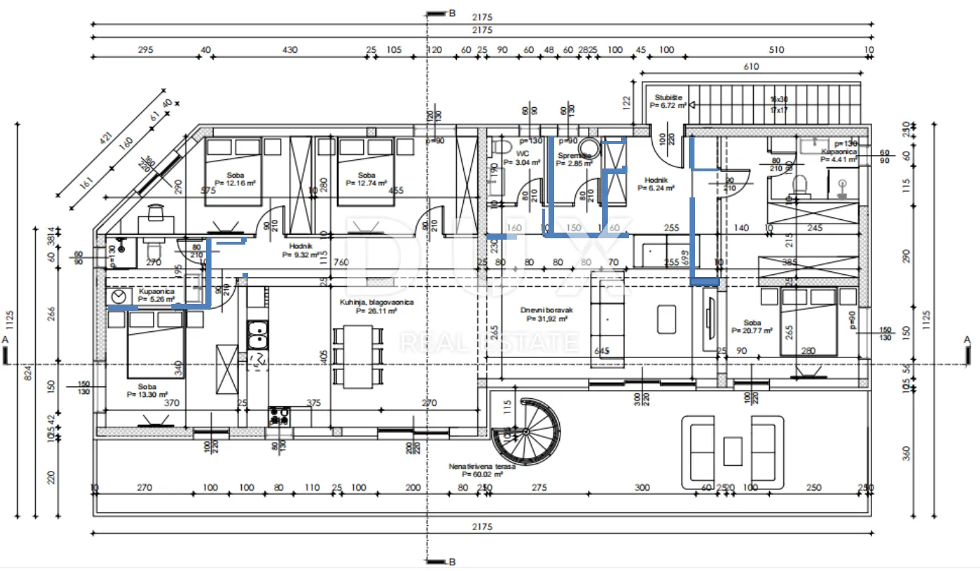 zadar, vrsi - prostrani penthouse s pet spavaćih soba, krovnom terasom s bazenom i pogledom na more! s3 - slika 18
