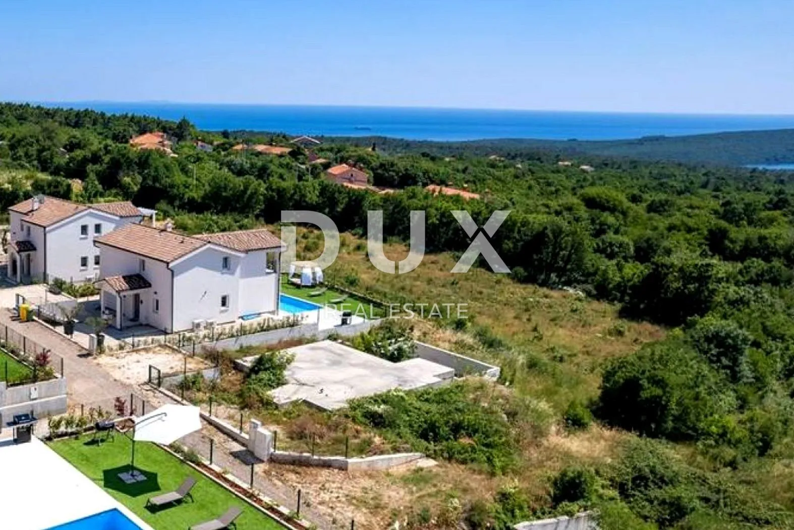 ISTRA, RABAC - Zemljište s građevinskom dozvolom - Rabac, Labin