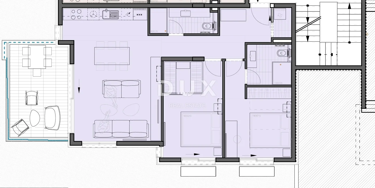 primošten - prizemni stan s vrtom od 94m2 blizu mora (s2) - slika 11