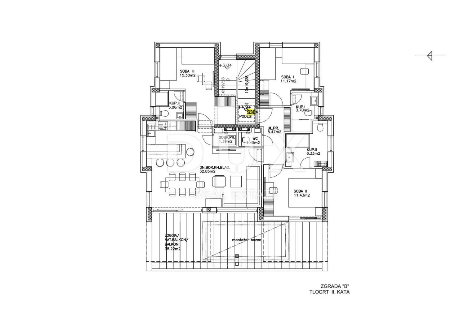 novalja, jakišnica - luksuzan penthouse 123 m2 s pogledom na cijeli zaljev - slika 25