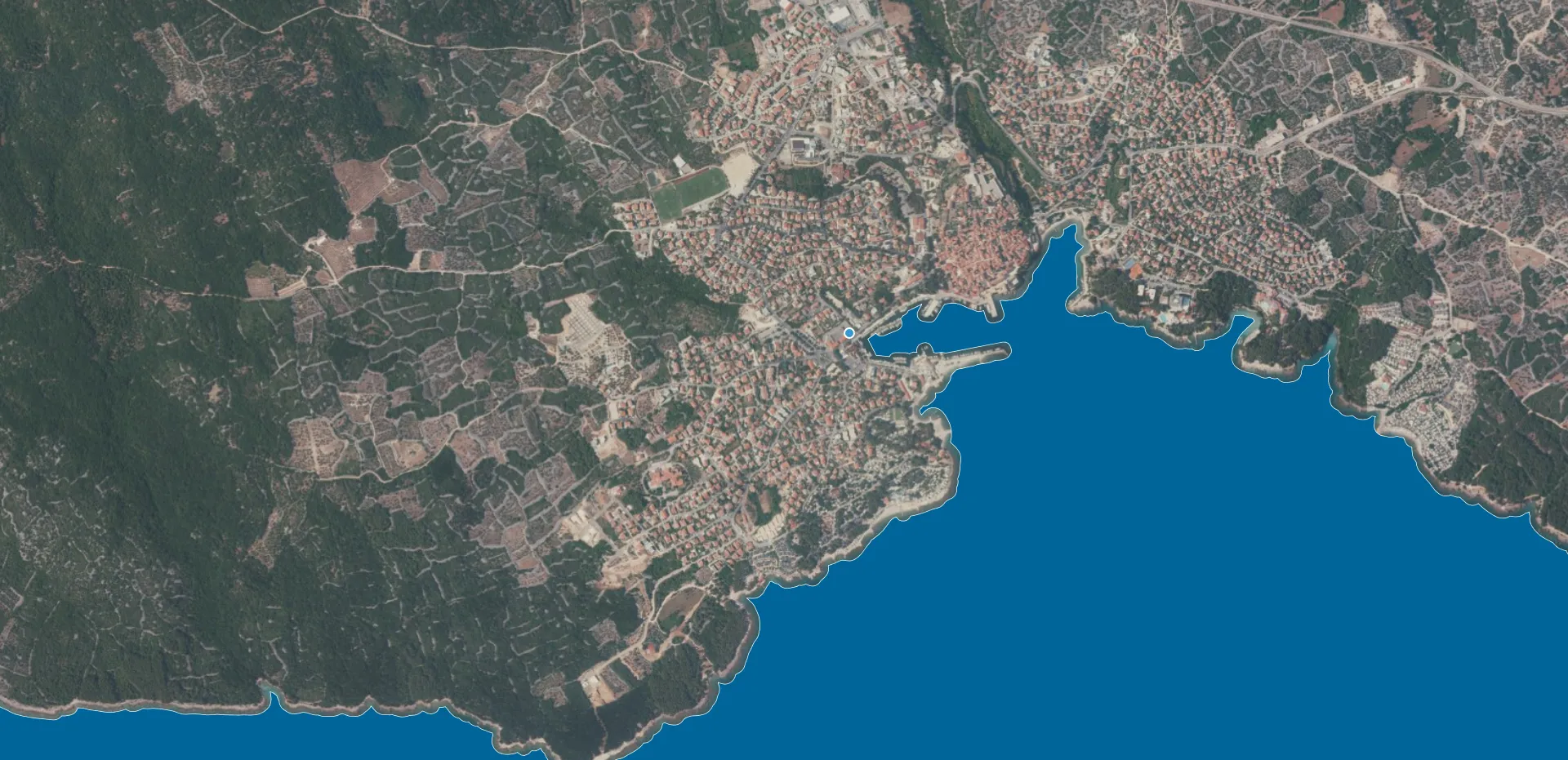 otok krk, grad krk - građevinski teren 850 m2 - slika 2