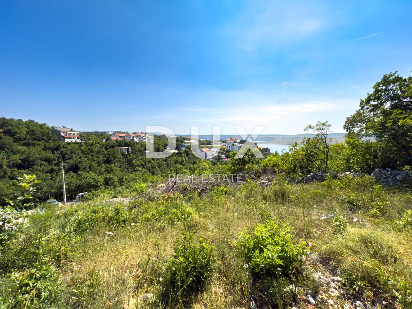 CRIKVENICA, JADRANOVO - PRILIKA! teren 200m od mora s panoramskim pogledom - Jadranovo, Crikvenica