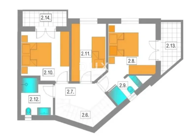 dalmacija, murter - novi duplex 5min od plaže! - slika 12