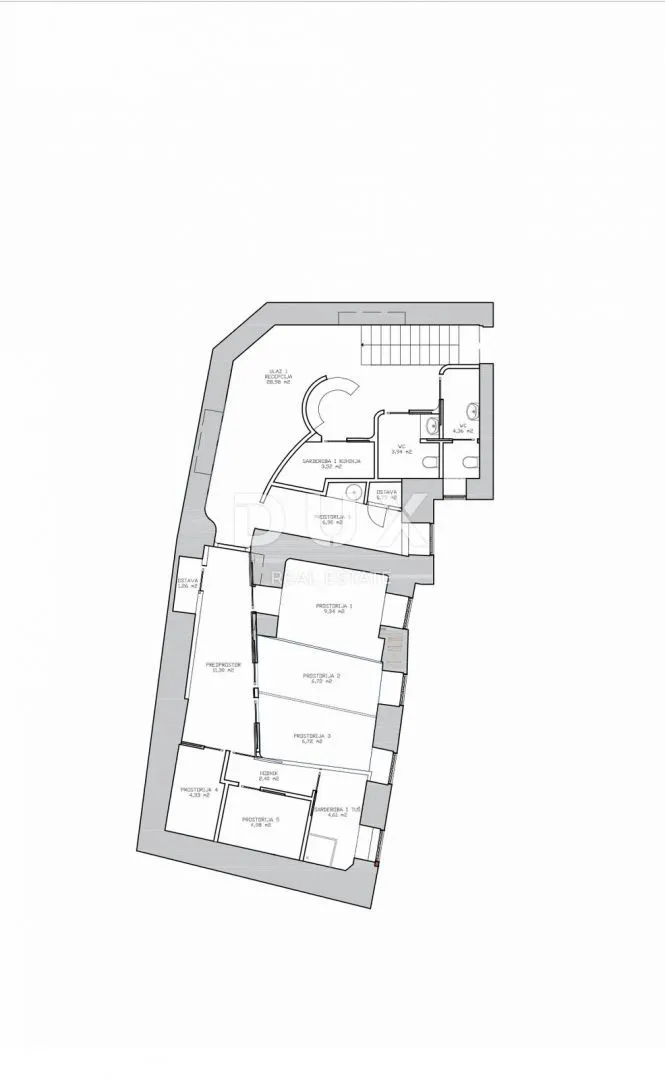 rijeka, centar- stan 108m2 u prizemlju pogodan za poslovni prostor - slika 20