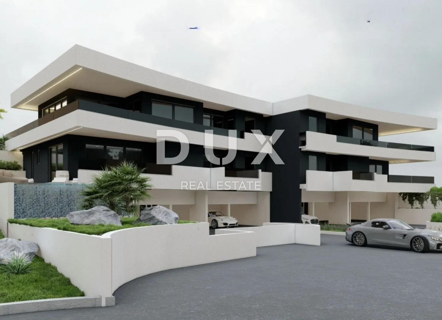 OPATIJA, LOVRAN - stan novogradnja, 114,92m2, DB+2S s panoramskim pogledom na more - A-S-2