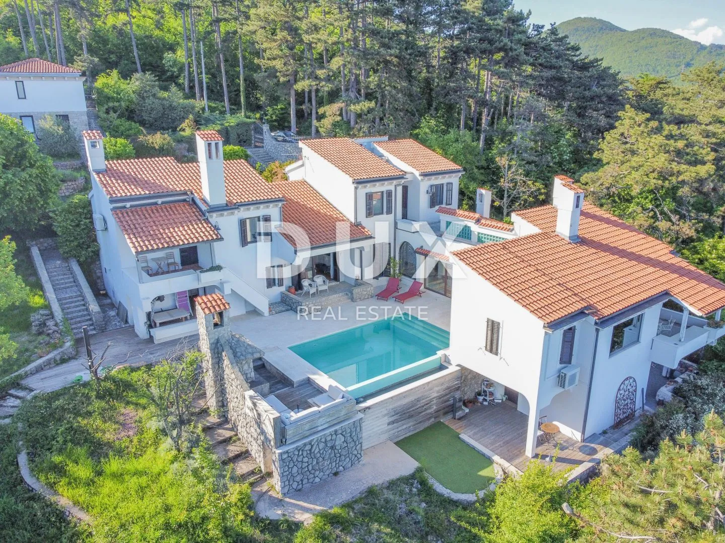 OPATIJA RIVIERA - privatna vila posebnog rasporeda s bazenom i panoramskim pogledom na more - Veprinac, Opatija