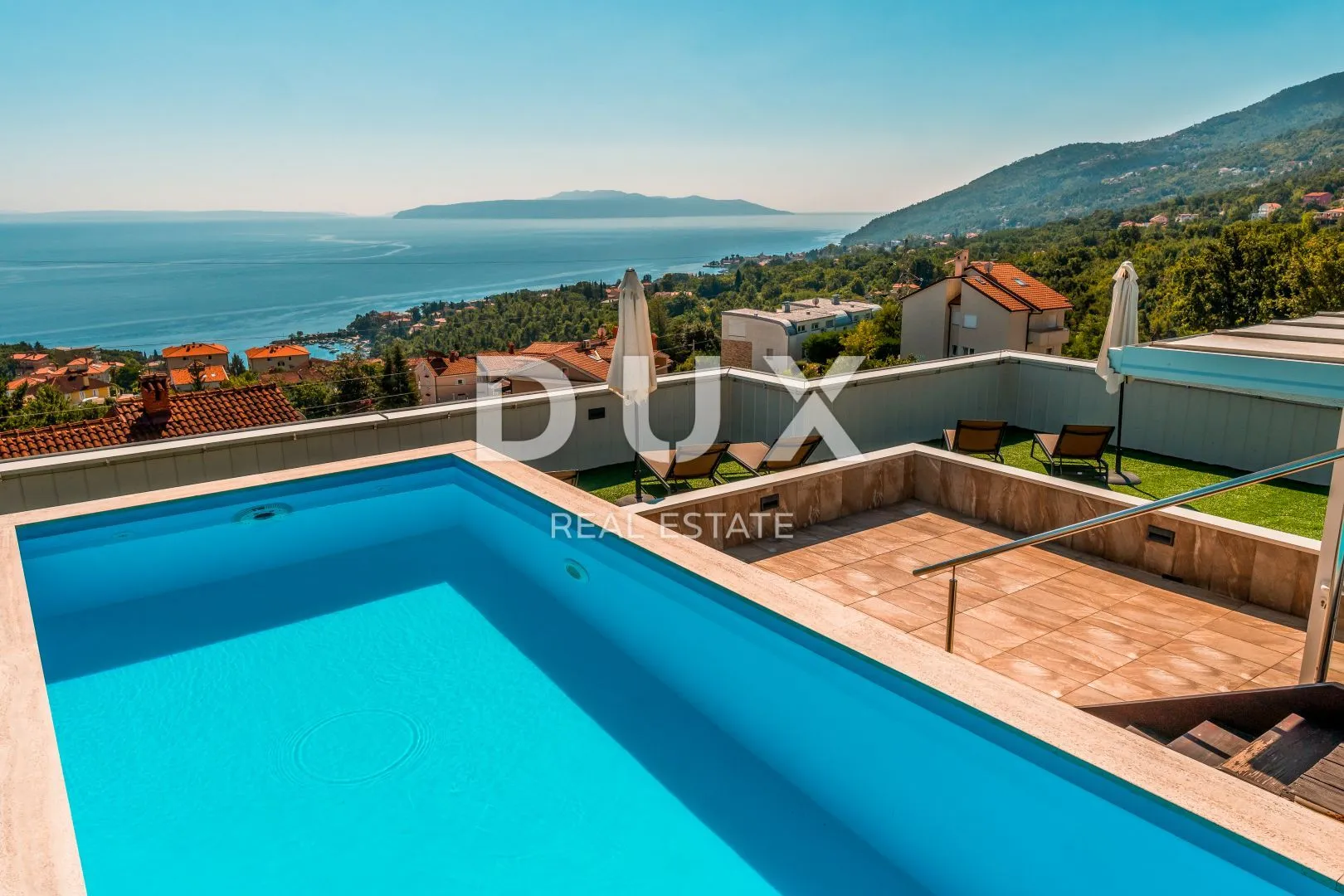 OPATIJA, IČIĆI - penthouse od 165m2 s panoramskim pogledom na more, bazen - Ičići, Opatija