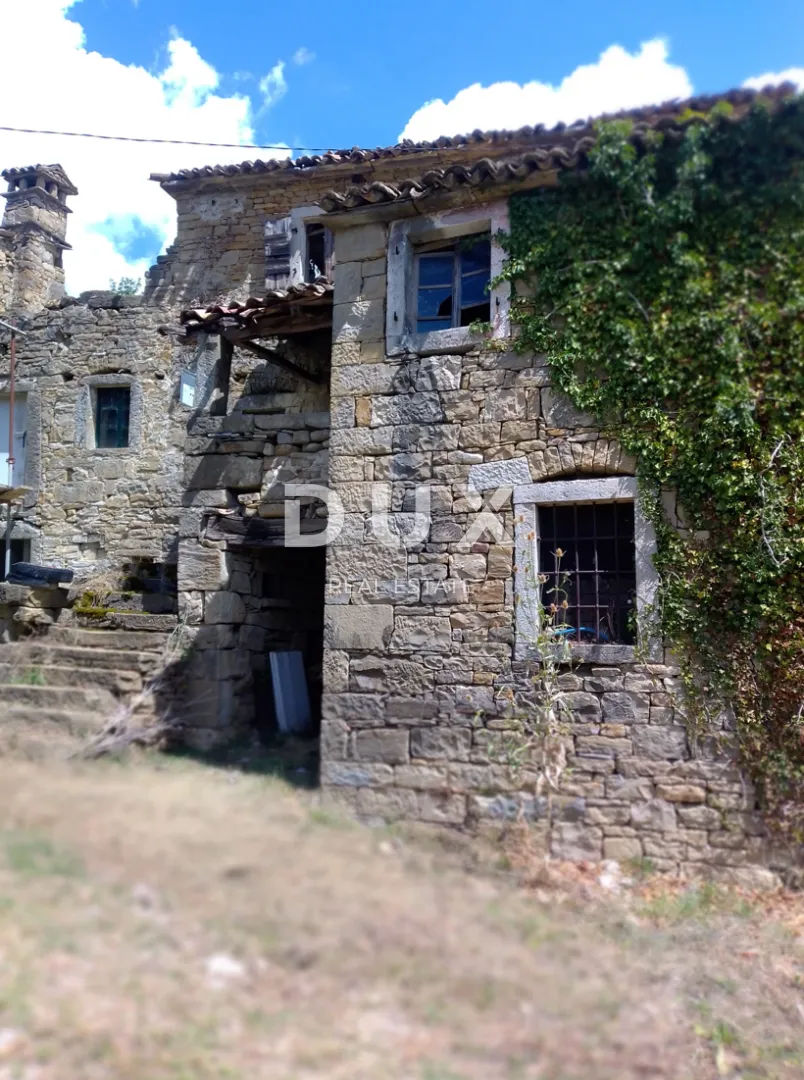 ISTRA, BUZET - Kamena kuća za adaptaciju na mirnoj lokaciji