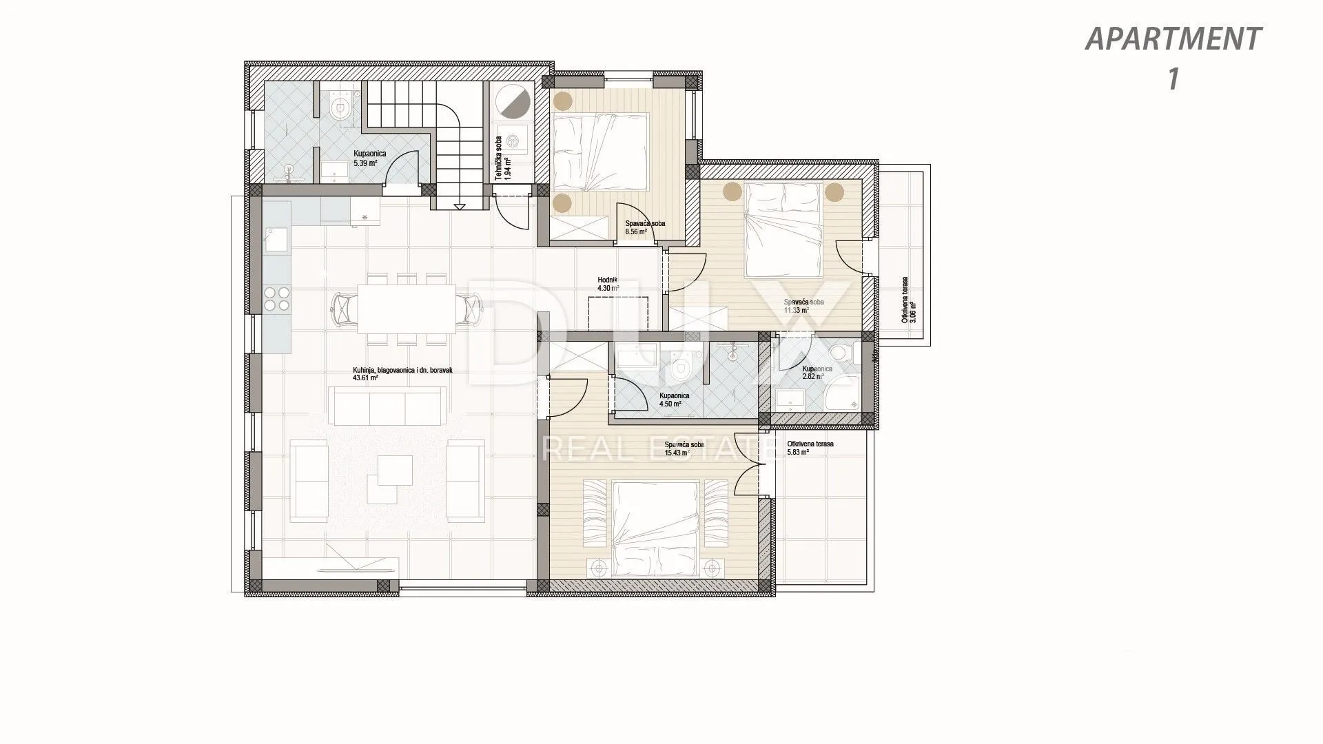 istra, premantura - predivan 3ss+db penthouse s pogledom na more - slika 16