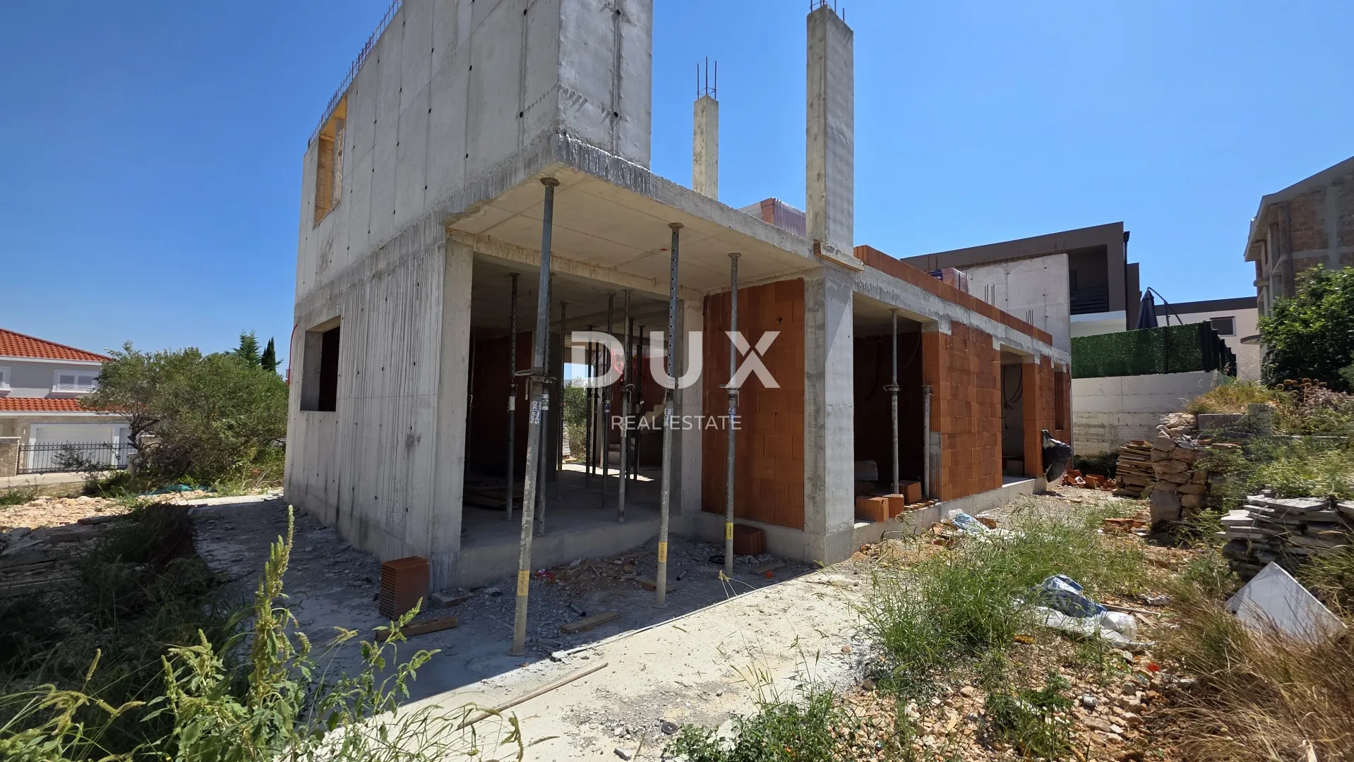 šibenik, murter, duplex kuća, 130 m2, pogled na more, u izgradnji - slika 4