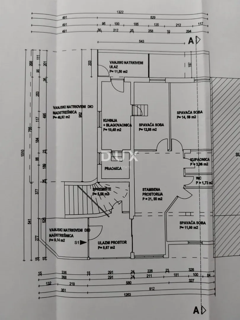 vodice, bristak, četverosobni stan u prizemlju, 99,02 m² - slika 11