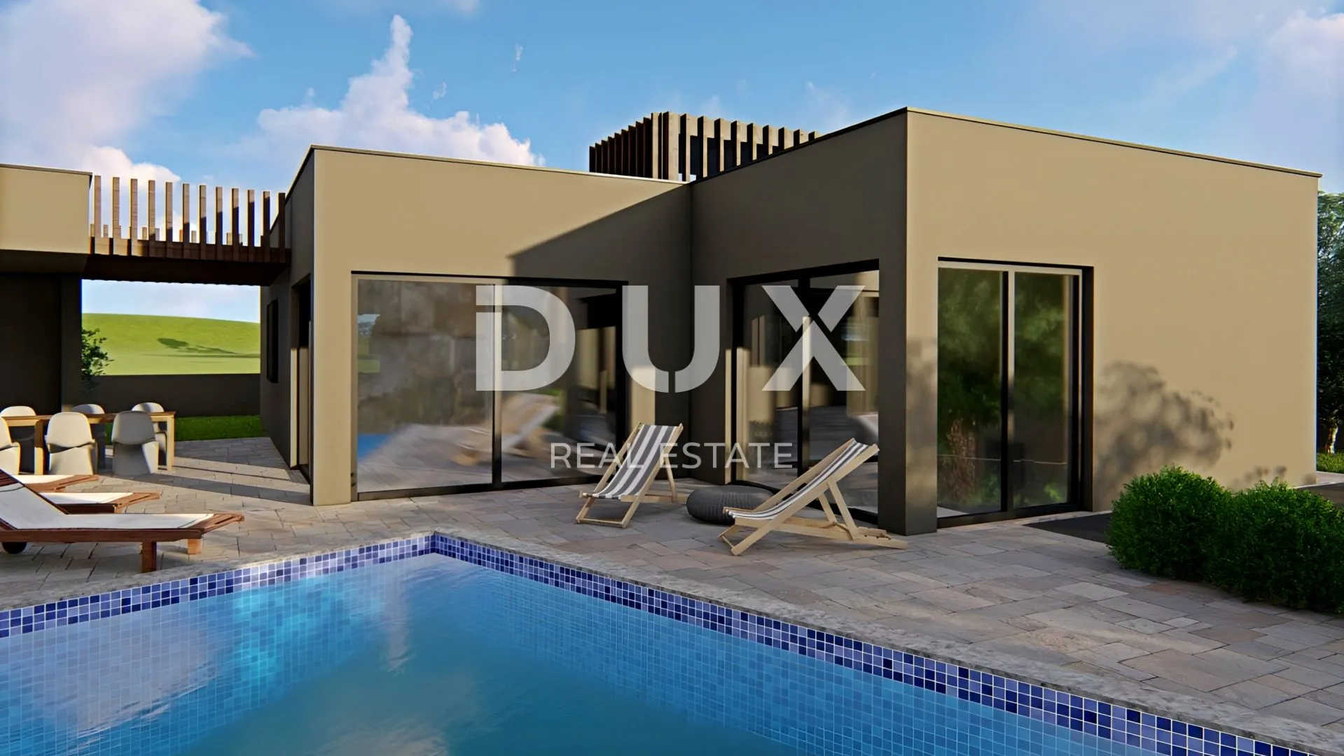 istra, pula - kuća moderne arhitekture s pomoćnim objektom i bazenom - slika 3