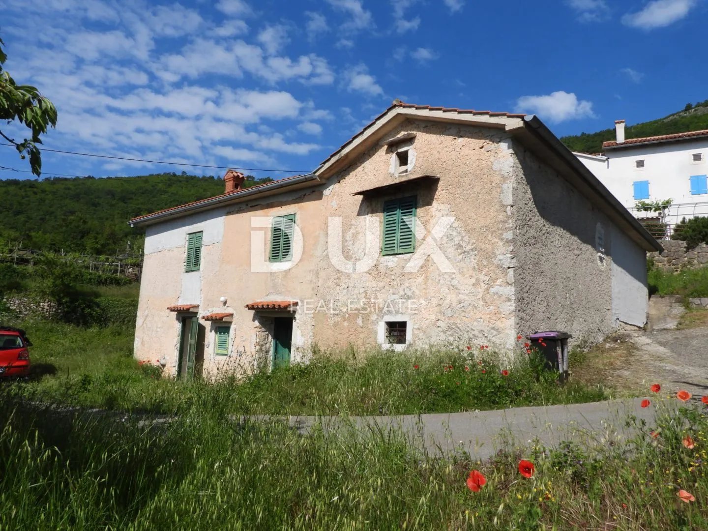 BRSEČ, MARTINA - kuća 200m2 s pogledom na more + okućnica 700m2 - Brseč, Mošćenička Draga