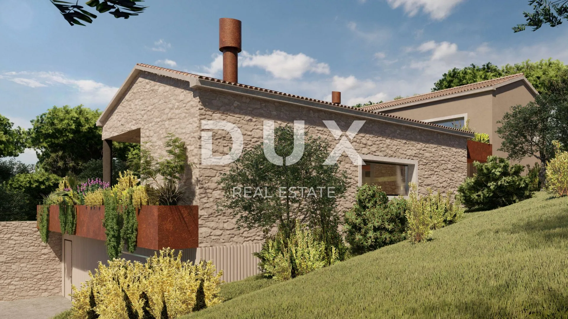 kraljevica, šmrika - građevinsko zemljište 881 m2 sa projektnom dokumentacijom za villu, pogled, prilika! - slika 3