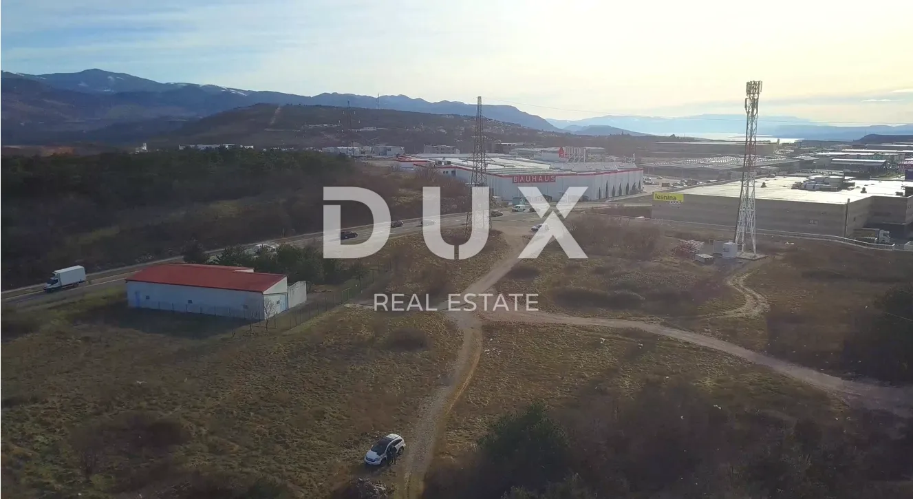 kukuljanovo industrijska zona - građevinsko zemljište 7622m2 za poslovnu namjenu za halu / poslovnu zgradu - slika 2