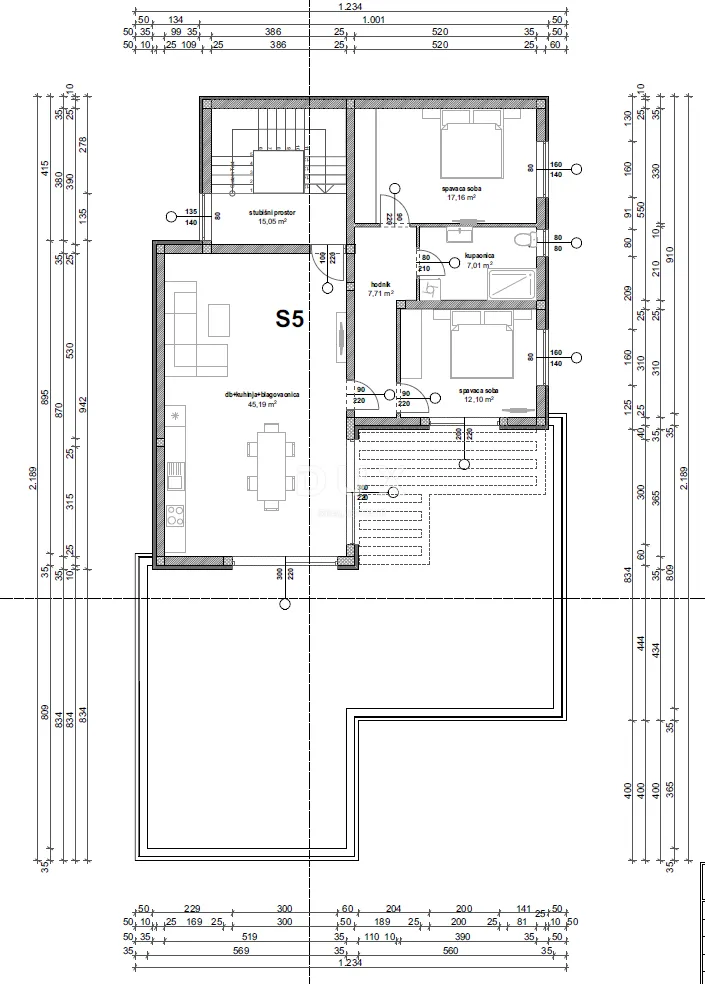 zadar, privlaka, penthouse, 136m2, s5 - slika 23