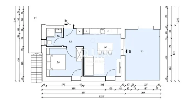 otok krk, malinska - moderan apartman u prizemlju s pogledom na more - slika 10