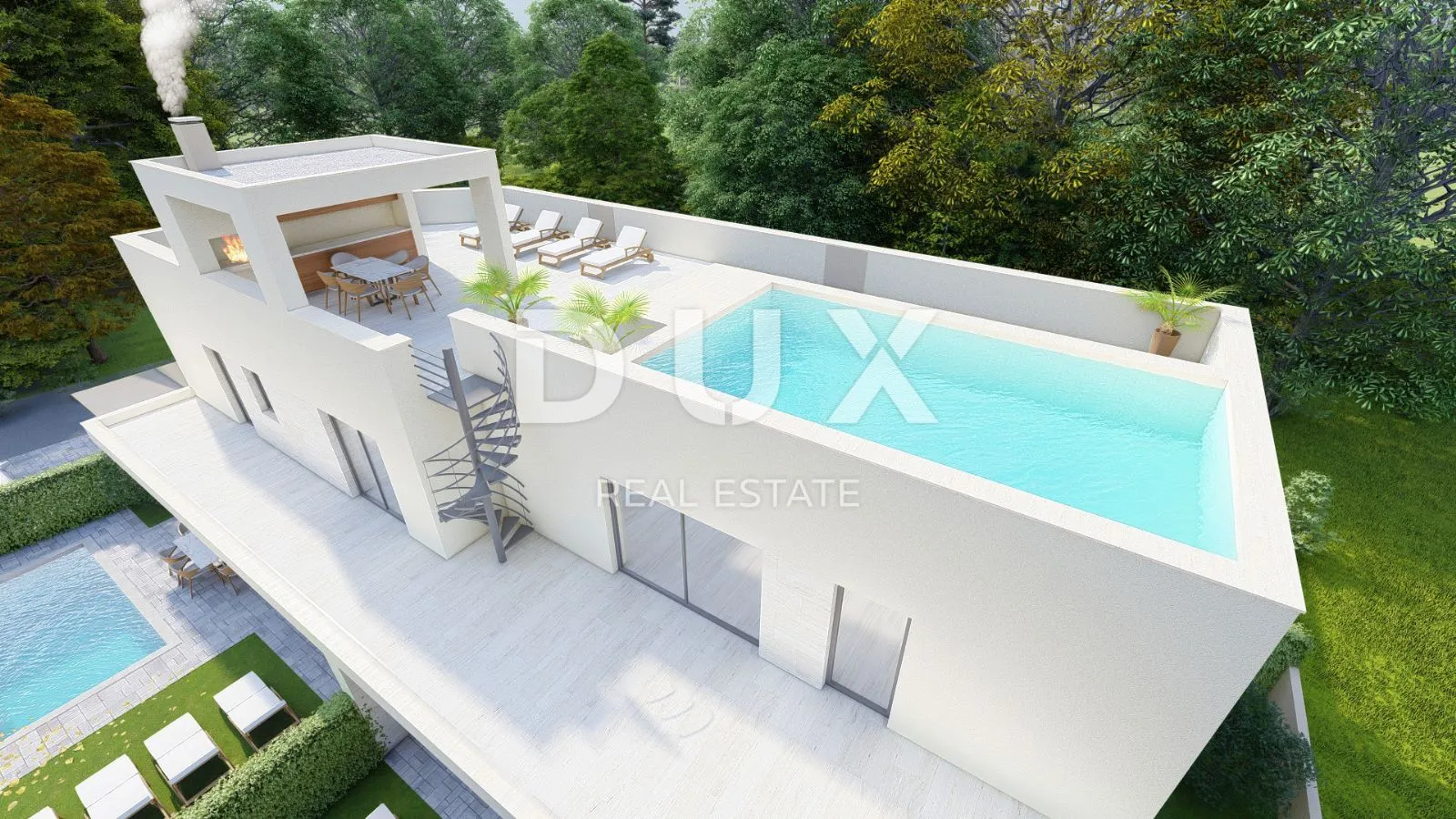 zadar, vrsi - prostrani penthouse s pet spavaćih soba, krovnom terasom s bazenom i pogledom na more! s3 - slika 1