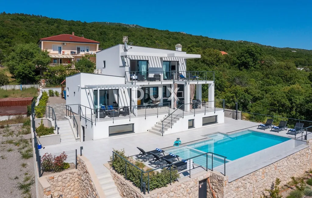 crikvenica, šmrika - luksuzna vila s bazenom i predivnim pogledom na more - slika 10